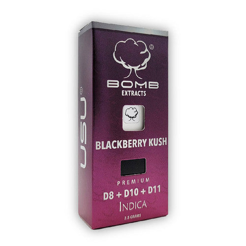 BOMB EXTRACTS (D8, D10, D11) DISPOSABLE VAPE 2.5G BLACKBERRY KUSH  - INDICA