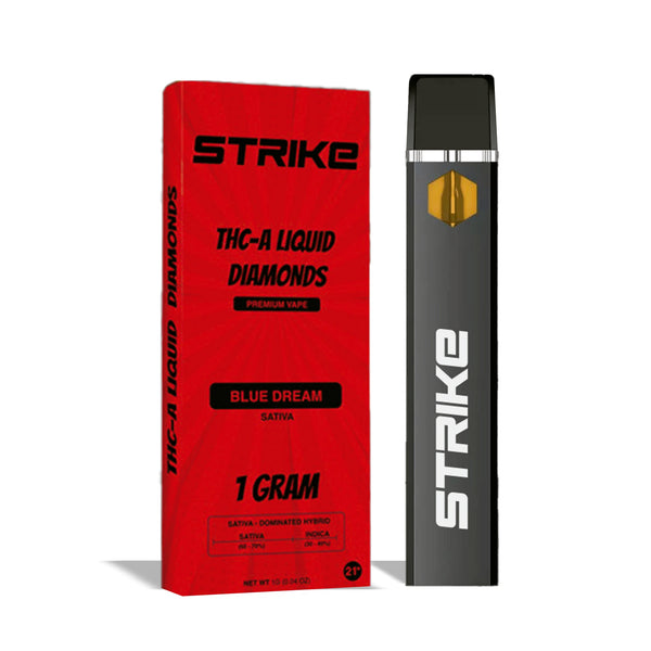 STRIKE THC-A LIQUID DIAMOND 1G VAPE DISPOSABLE BLUE DREAM - SATIVA