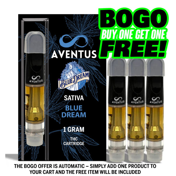 THC BLUE DREAM SATIVA Full Spectrum 510 Thread Vape Cartridge 1000mg 1 gram