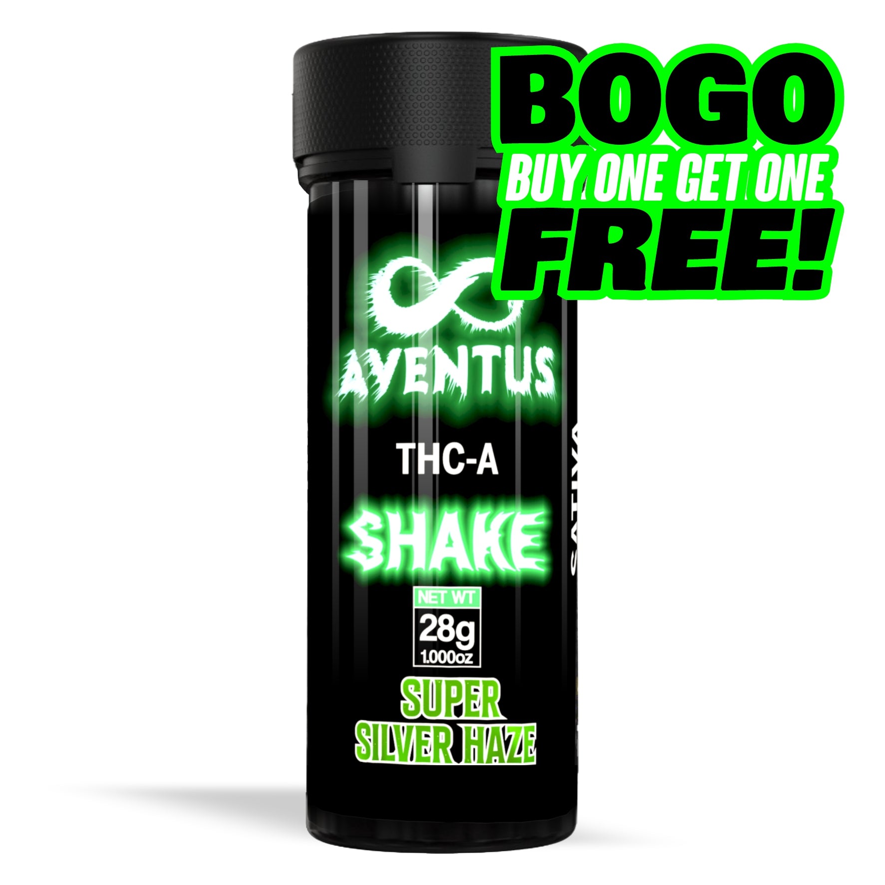 Aventus THC-A Shake – Super Silver Haze (28g) - Sativa  1 ounce