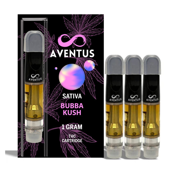 THC BUBBA KUSH Full Spectrum 510 Thread Vape Cartridge 1000mg 1 gram