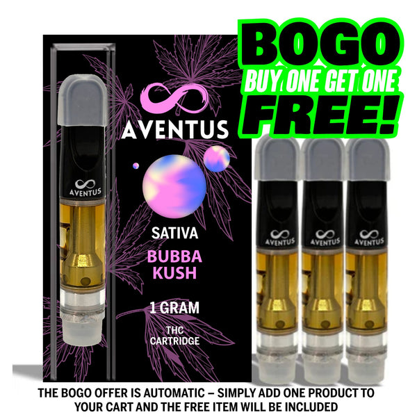 THC BUBBA KUSH Full Spectrum 510 Thread Vape Cartridge 1000mg 1 gram