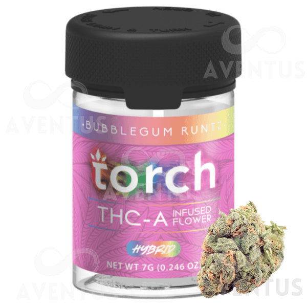 TORCH THC-A INFUSED FLOWER 7G BERRY BUBBLEGUM RUNTZ HYBRID