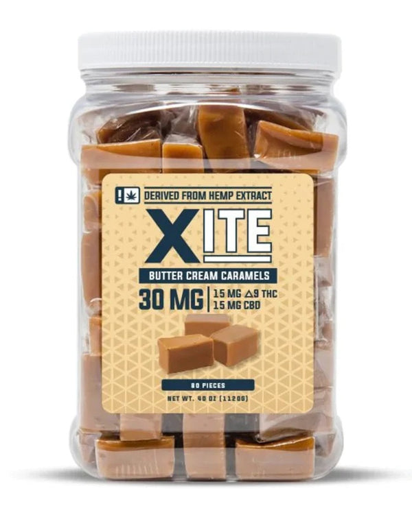 XITE Delta 9 combined with CBD (15mg/15 mg) total of 30 mg per piece