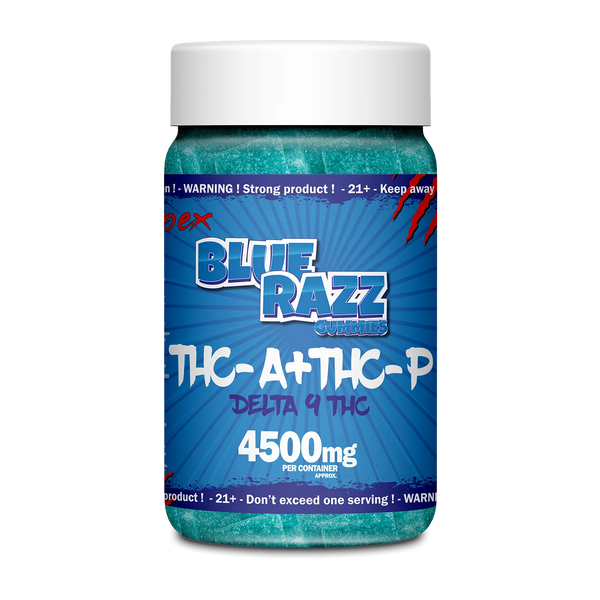 Blue Razz Gummies THC-A + THC-P + Delta 9 THC 4500mg