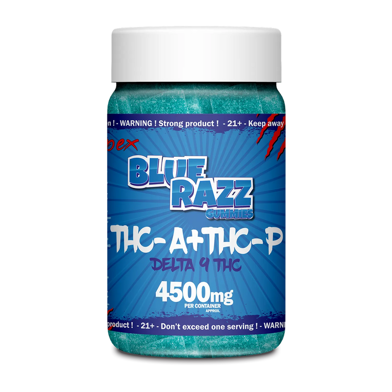 Blue Razz Gummies THC-A + THC-P + Delta 9 THC 4500mg