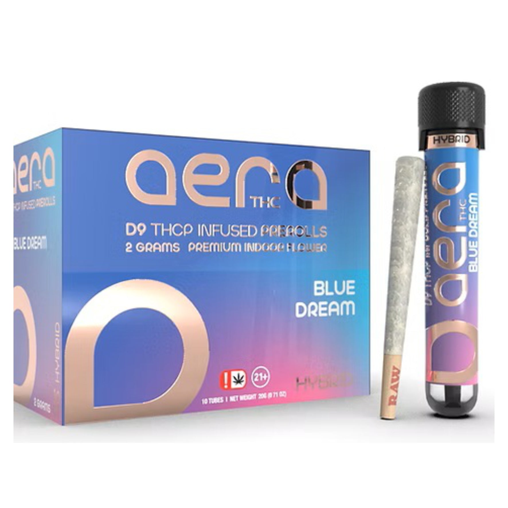 Aera D9 THCP Infused Preroll – Blue Dream (Hybrid) | 2g Premium Indoor Flower