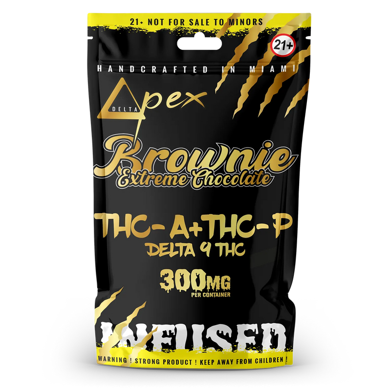 Brownie Extreme Chocolate THC-A + THC-P & Delta 9 THC 300mg