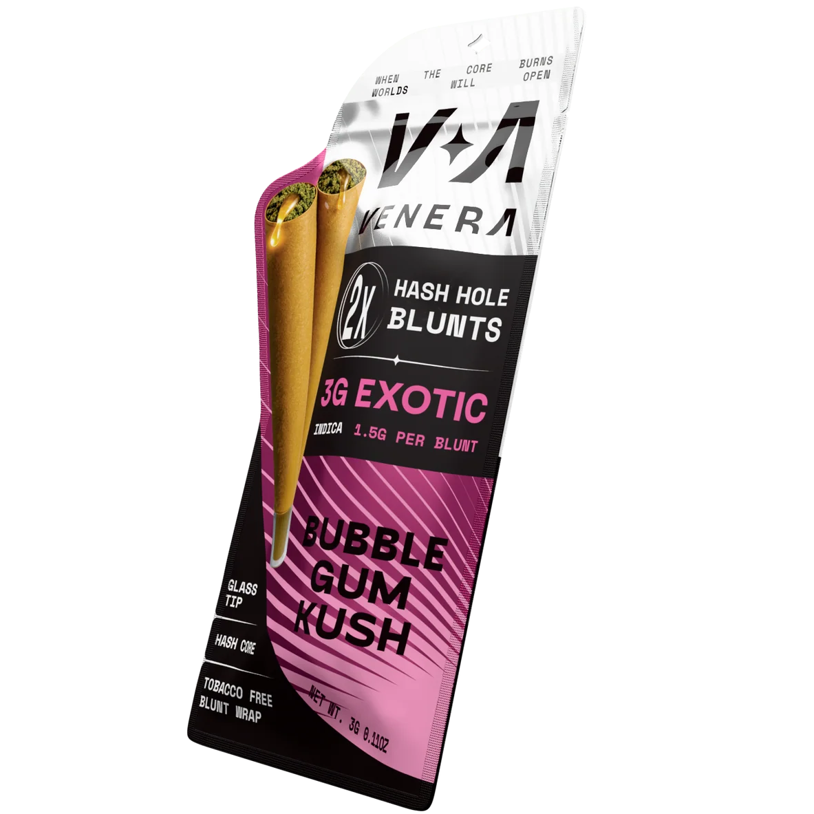 VENERA 3G Hashhole  X 2 - Bubble Gum Kush - Indica