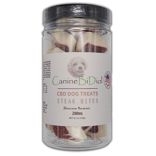 CanineBiDiol - CBD TREATS FOR DOGS STEAK BITES