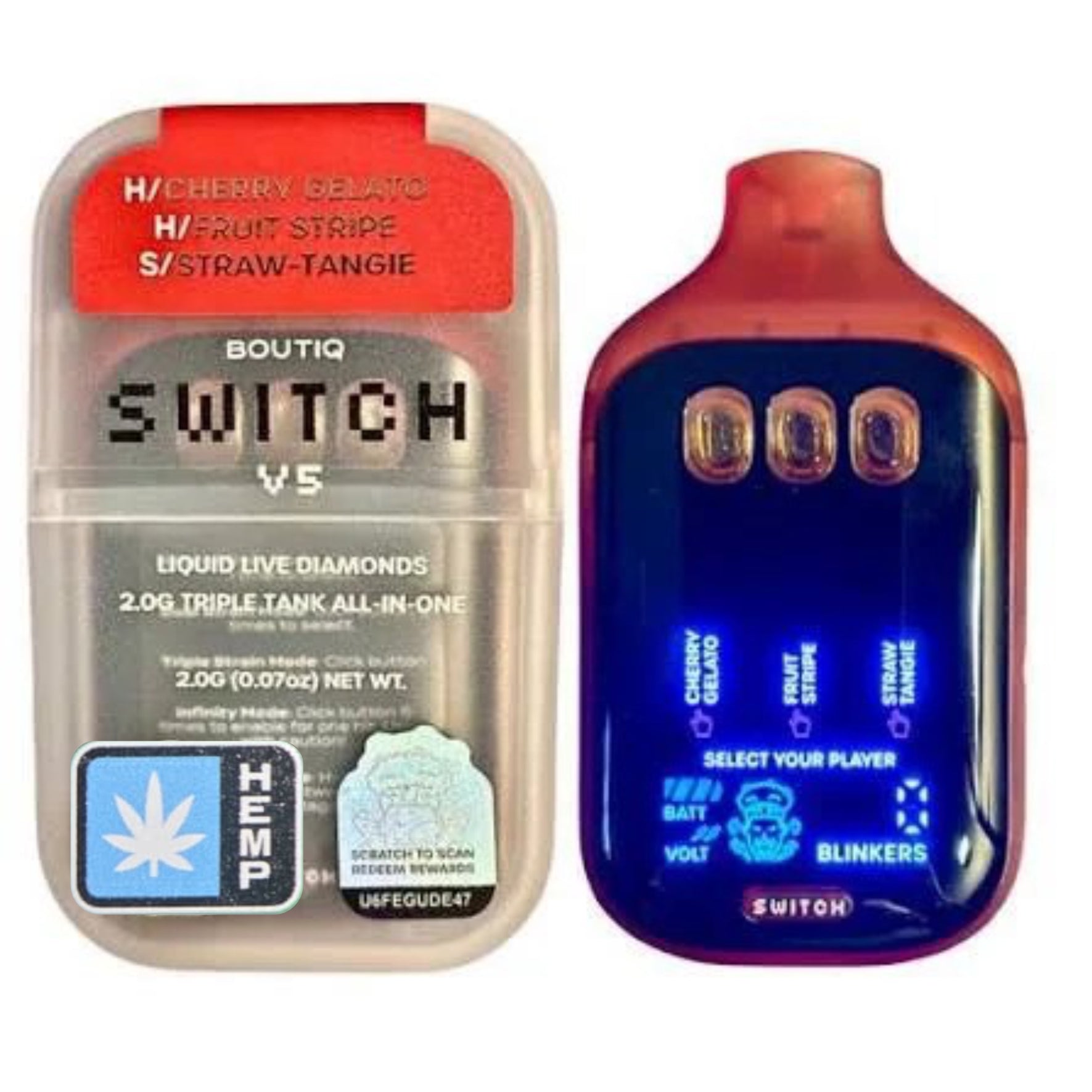 Boutiq SWITCH V5 THCA Disposable | 2G Triple Tank All in One