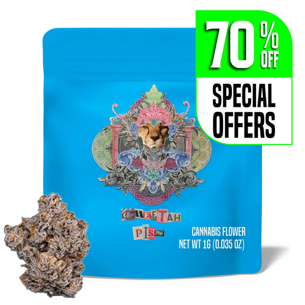 1g THC-A COOKIES CHEETAH PISS FLOWER INDICA
