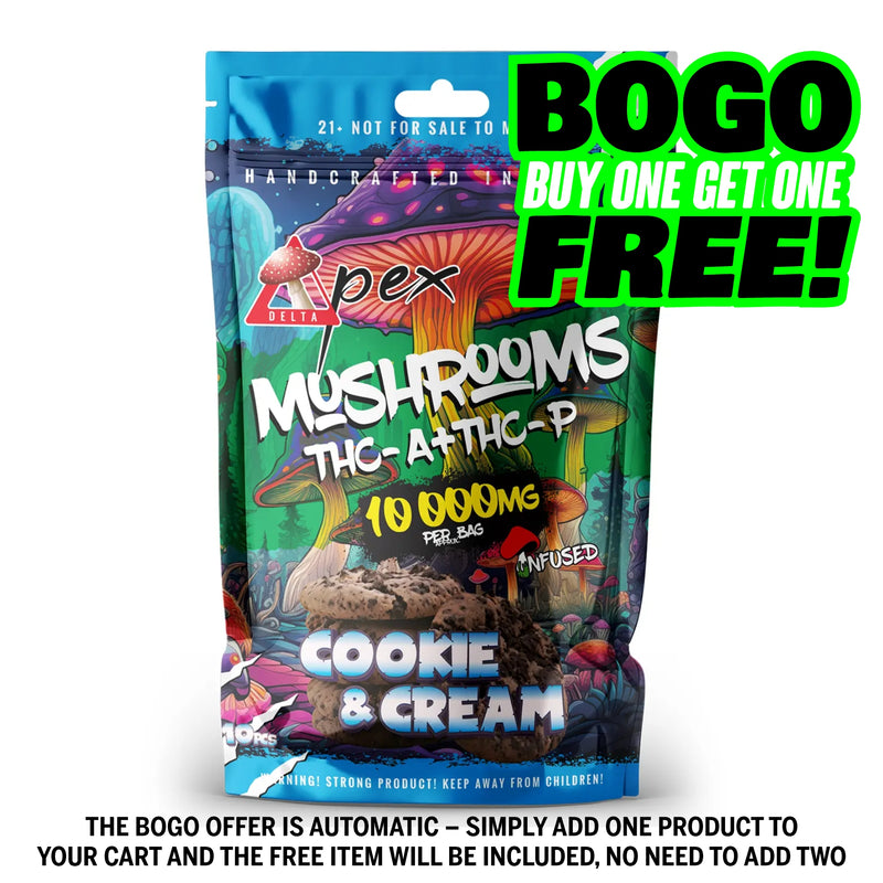 Cookie & Cream Cookie Mushroom THC-A + THC-P 10,000mg
