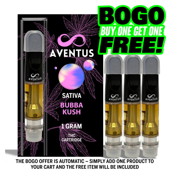 THC BUBBA KUSH Full Spectrum 510 Thread Vape Cartridge 1000mg 1 gram