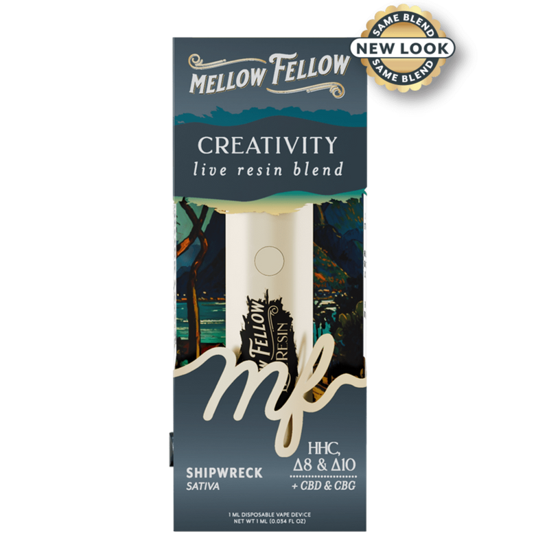 Mellow Fellow Clarity Blend - Live Resin 1ml Disposable Vape - Lemon Skunk (Sativa Dominant)