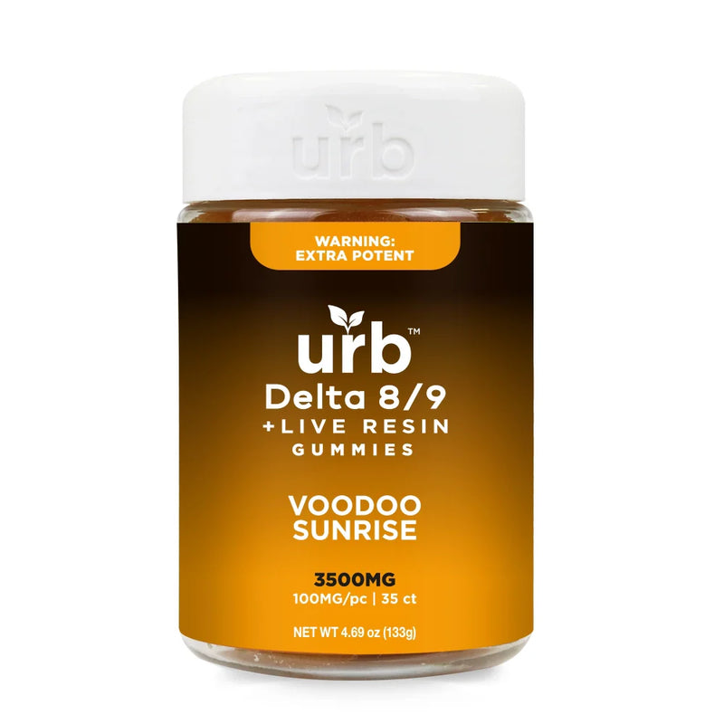 urb Delta D8/D9 THC Gummies - 3500mg Voodoo Sunrise