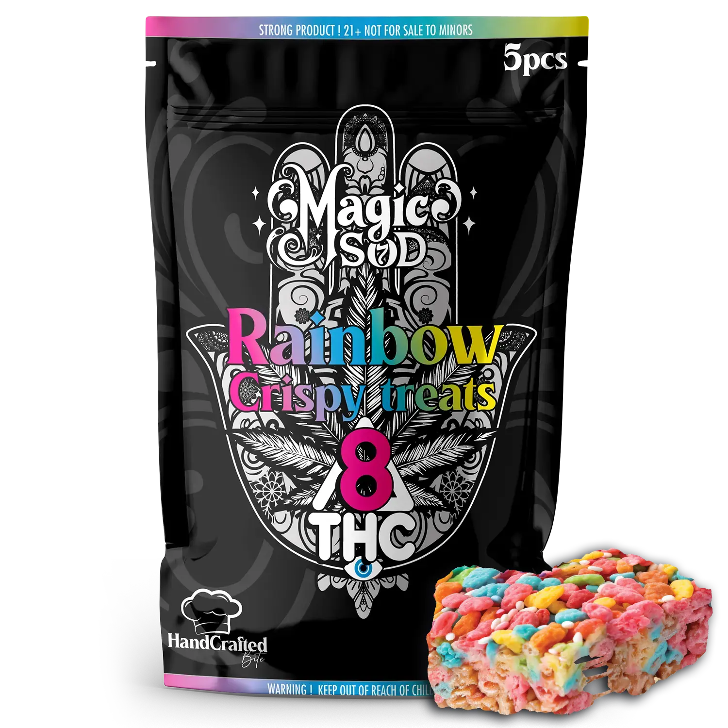 MAGICSOD Rainbow Crispy Treats Delta 8 THC 1000mg