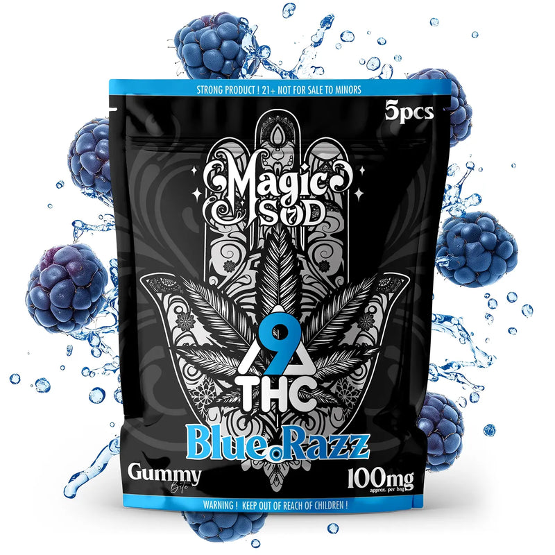 MAGICSOD D9 THC Blue Razz Gummies (5pcs)