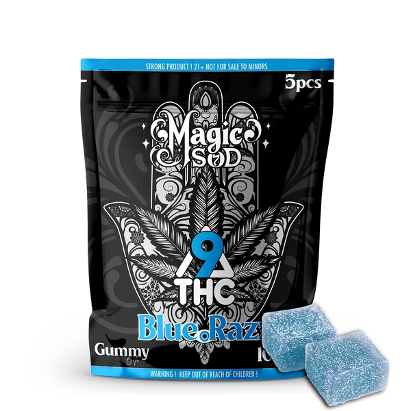 MAGICSOD D9 THC Blue Razz Gummies (5pcs)