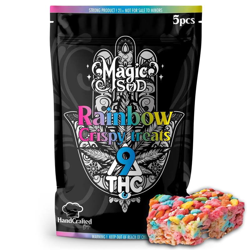 MAGICSOD Rainbow Crispy Treats Delta 9 THC 100mg