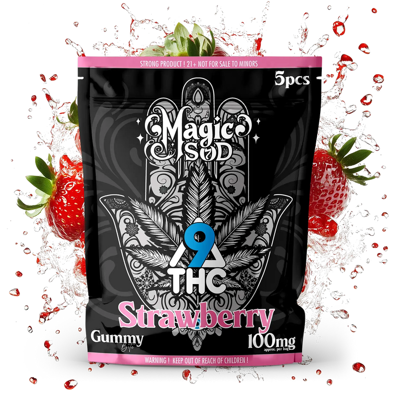 MAGICSOD D9 THC Strawberry Gummies (5pcs)
