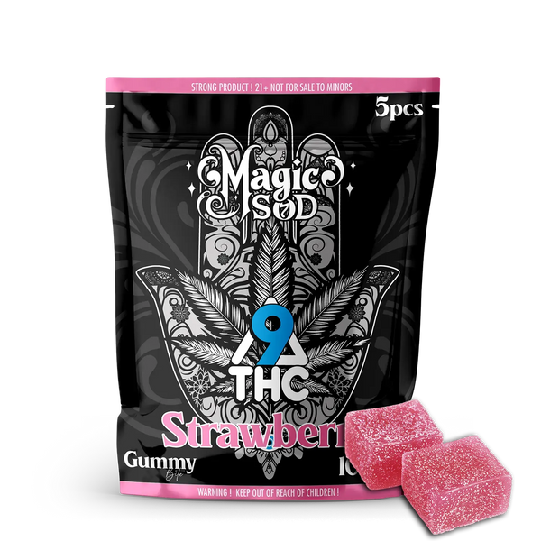 MAGICSOD D9 THC Strawberry Gummies (5pcs)