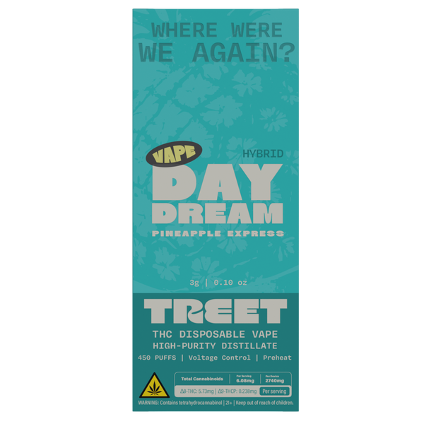 TREET 3G THC DISPOSABLE VAPE – DAY DREAM PINEAPPLE EXPRESS (HYBRID)