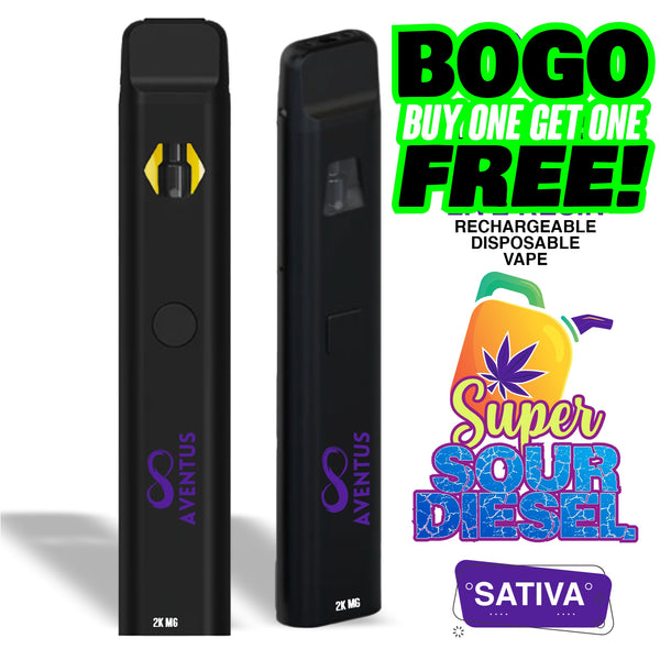 Disposable Vape Delta 9 Super Sour Diesel Sativa