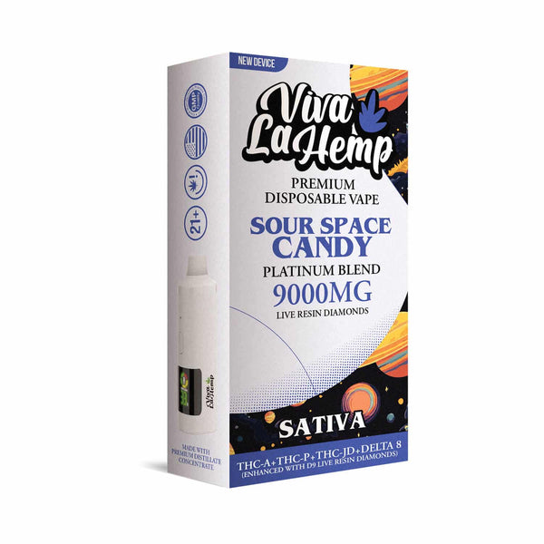 Platinum Blend– Disposable Vape 9ML Sour Space Candy – Sativa