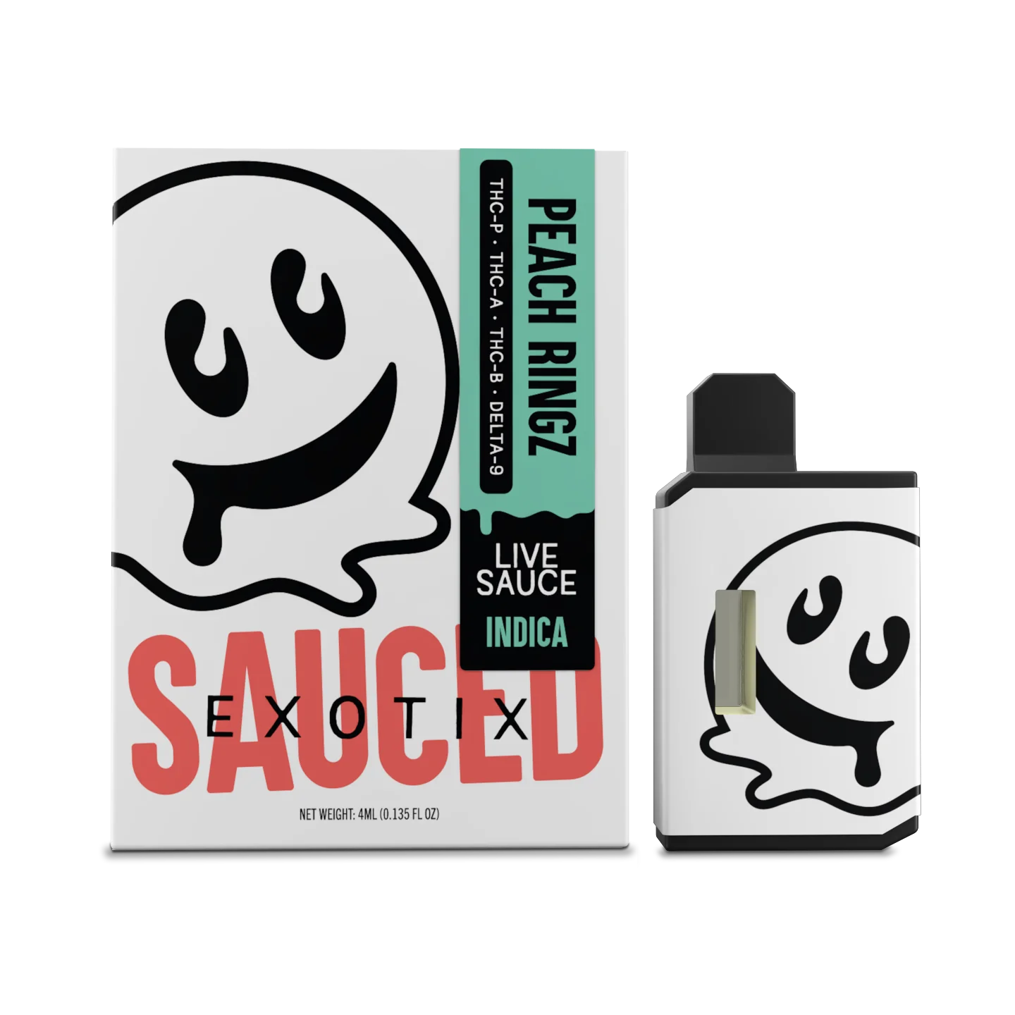 Peach Ringz | Sauce Exotix 4G Disposable - Indica