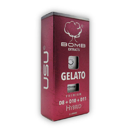 BOMB EXTRACTS (D8, D10, D11) DISPOSABLE VAPE GELATO - HYBRID