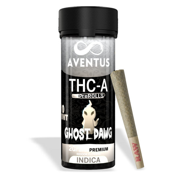 THC-A pre-rolls Jar of 10 x 2G Ghost Dawg INDICA