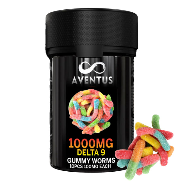 BOGO Delta-9 Gummy Worms, 1000mg