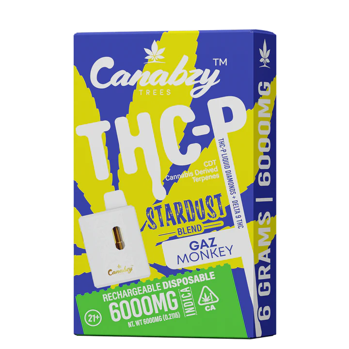 Canabzy Stardust Blend THC-P Disposable 6gm - Gaz Monkey Indica