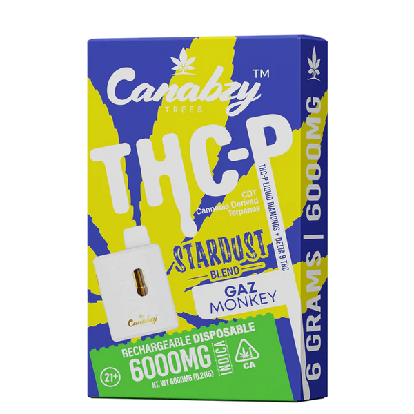 Canabzy Stardust Blend THC-P Disposable 6gm - Gaz Monkey Indica