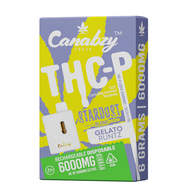 Canabzy Stardust Blend THC-P Disposable 6gm - Gelato Runtz Hybrid