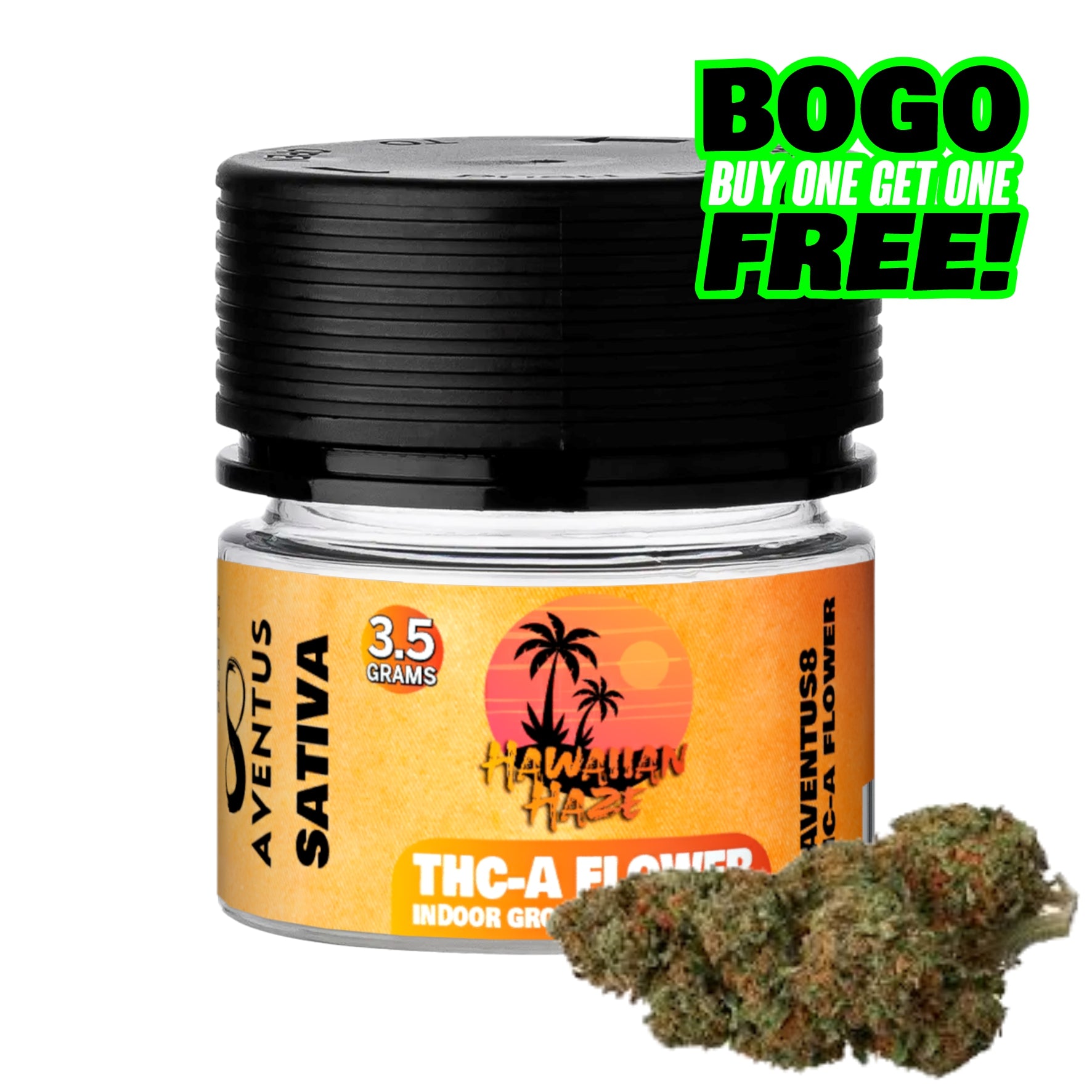 AVENTUS8 THC-A Flower Hawaiian Haze 3.5g - Sativa