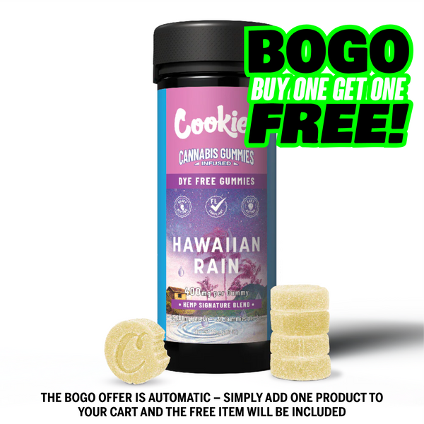 Cookies - Hemp Signature Blend Gummy 400mg - Clear - Hawaiian Rain - 30ct Jar