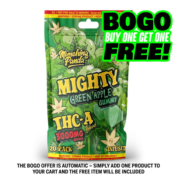 munching panda Mighty Green Apple Gummy Thc-a Blend