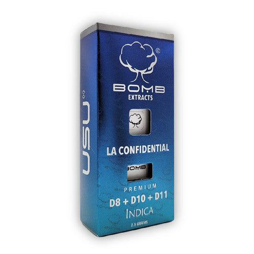 BOMB EXTRACTS (D8, D10, D11) DISPOSABLE VAPE 2.5G LA CONFIDENTIAL  - INDICA