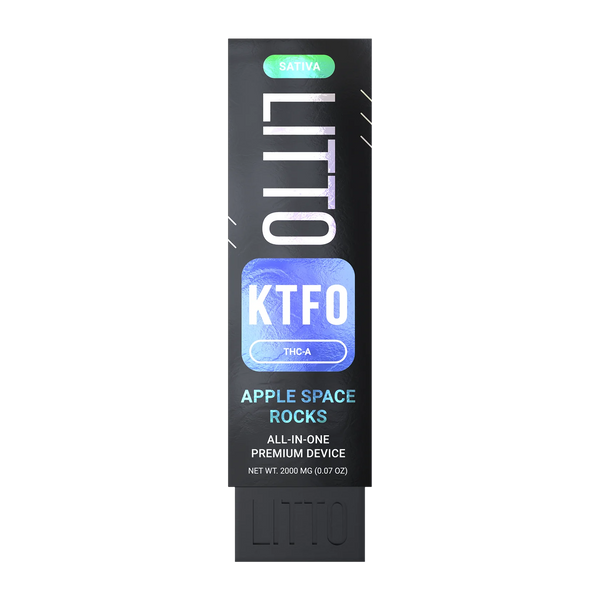 LITTO All in One Device KTFO Indica THCA Apple Space Rocks  2G