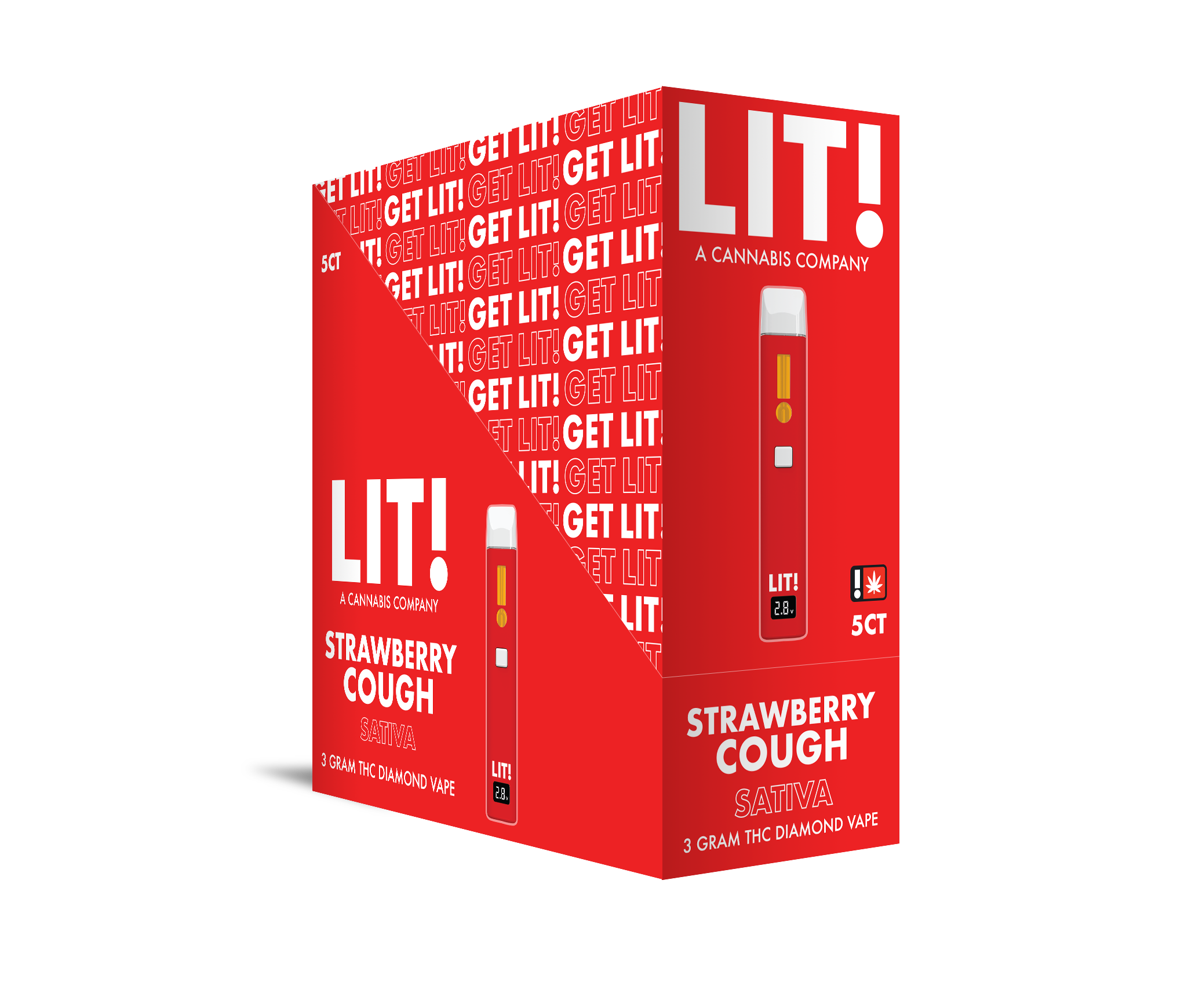 LIT! THC DIAMOND DISPOSABLE VAPE PEN, 3G STRAWBERRY COUGH SATIVA LIT! THC DIAMOND DISPOSABLE VAPE PEN, 3G STRAWBERRY COUGH SATIVA