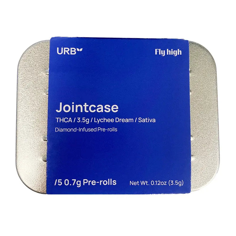 URB Jointcase with THCA Diamond-Infused Exotic Flower | 5ct, 3.5 g  Lychee Dream - Sativa