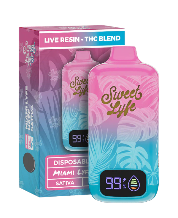 7.5ML Disposable - Live Resin • THC Blend - Miami Lyfe Haze - Sativa