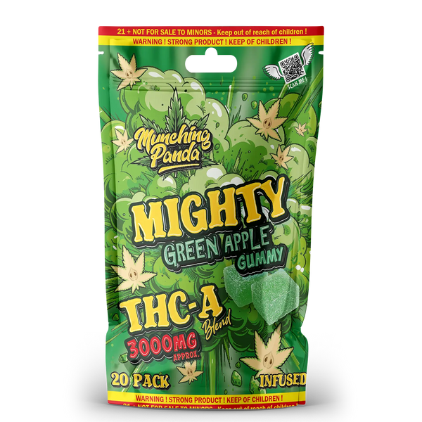 munching panda Mighty Green Apple Gummy Thc-a Blend