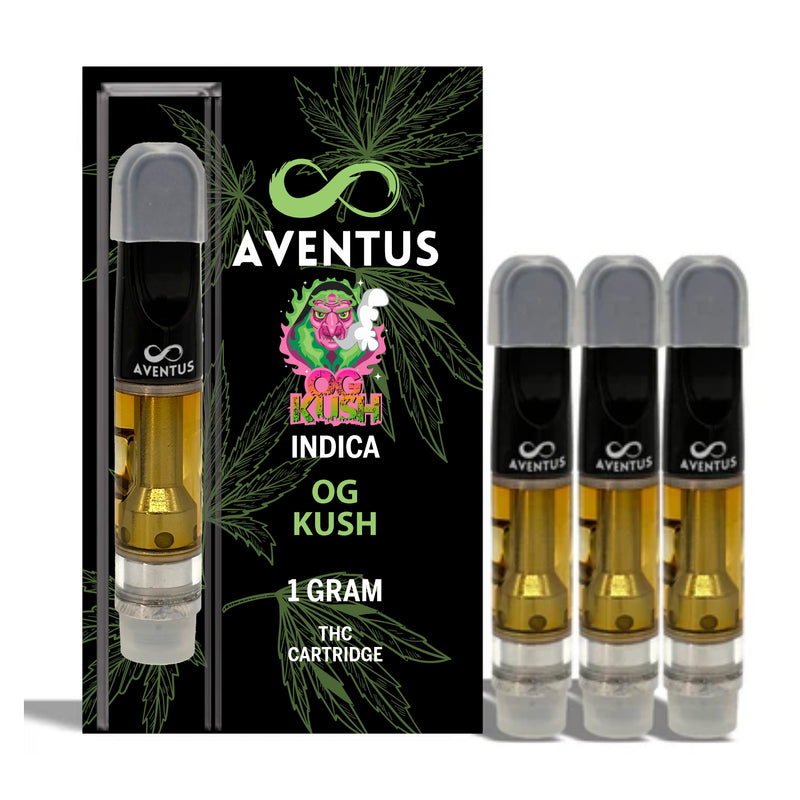 THC OG KUSH Full Spectrum 510 Thread Vape Cartridge 1000mg 1 gram