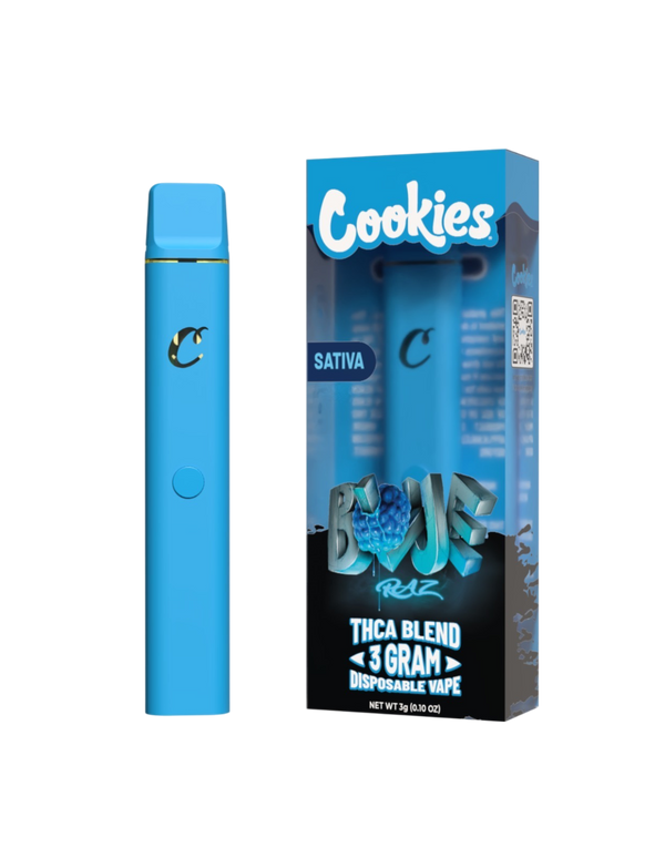 Cookies THC-A Blend Disposable vape 3G Blue Raz Sativa