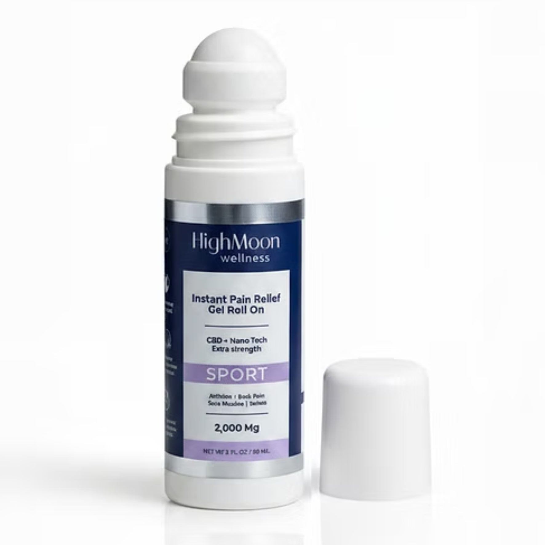 Sport Pain Relief Roll On + Nano CBD + Menthol + Camphor