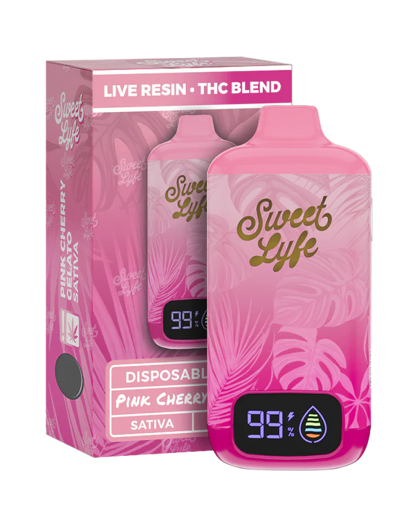 7.5ML Disposable - Live Resin • THC Blend - Pink Cherry Gelato - Sativa