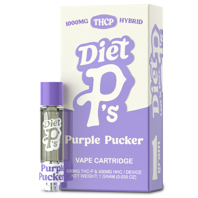 Pushin P’s Diet P’s THC-P Cartridge 1g - Purple Pucker (Hybrid)